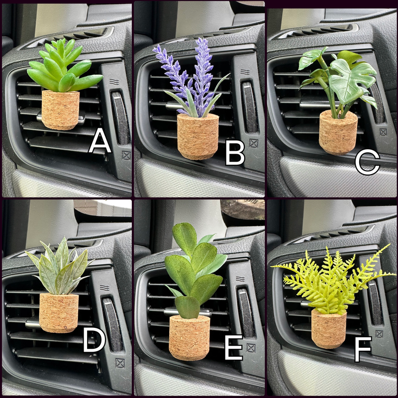 succulent car Succulent Car Vent Clip Air Freshener (Reusable)
