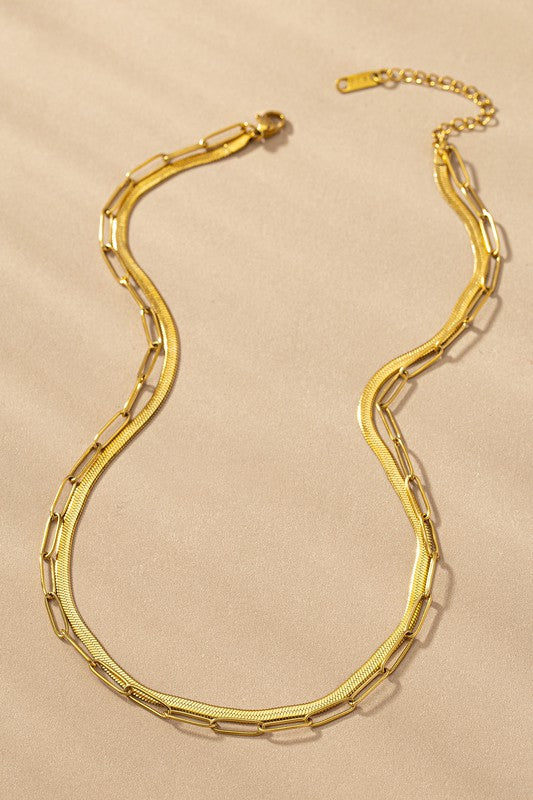 2 Layer Clip Necklace