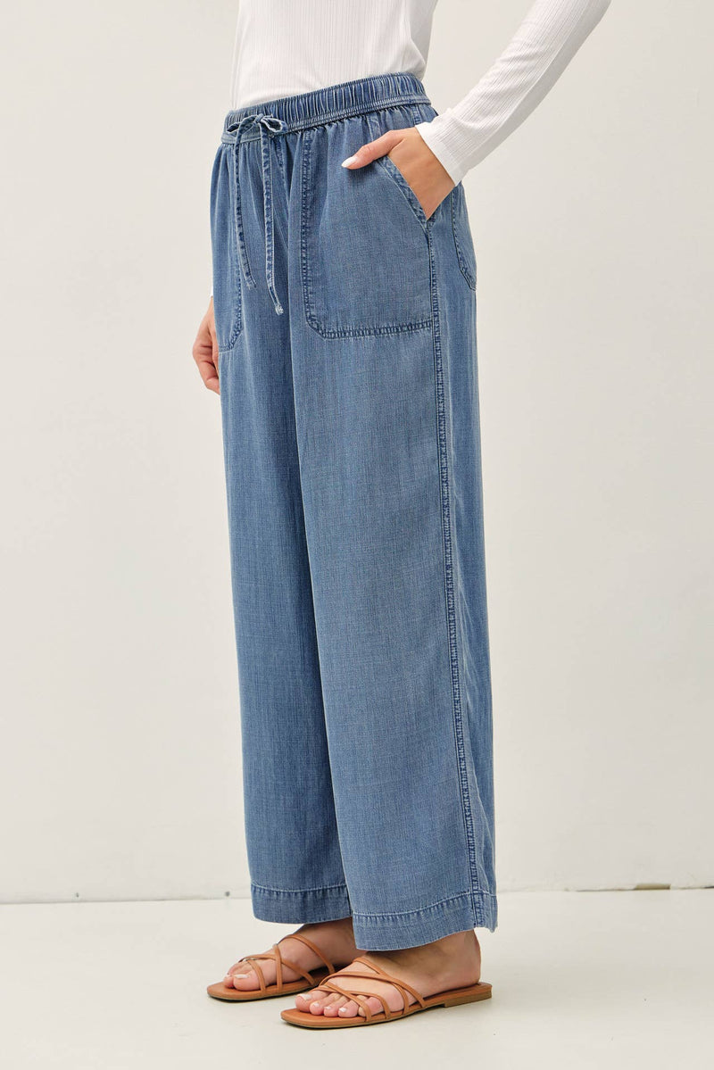 Weekend Chambray Pant – Ella Mae's Boutique