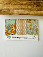 Floral Groovy Magnetic Bookmark Set