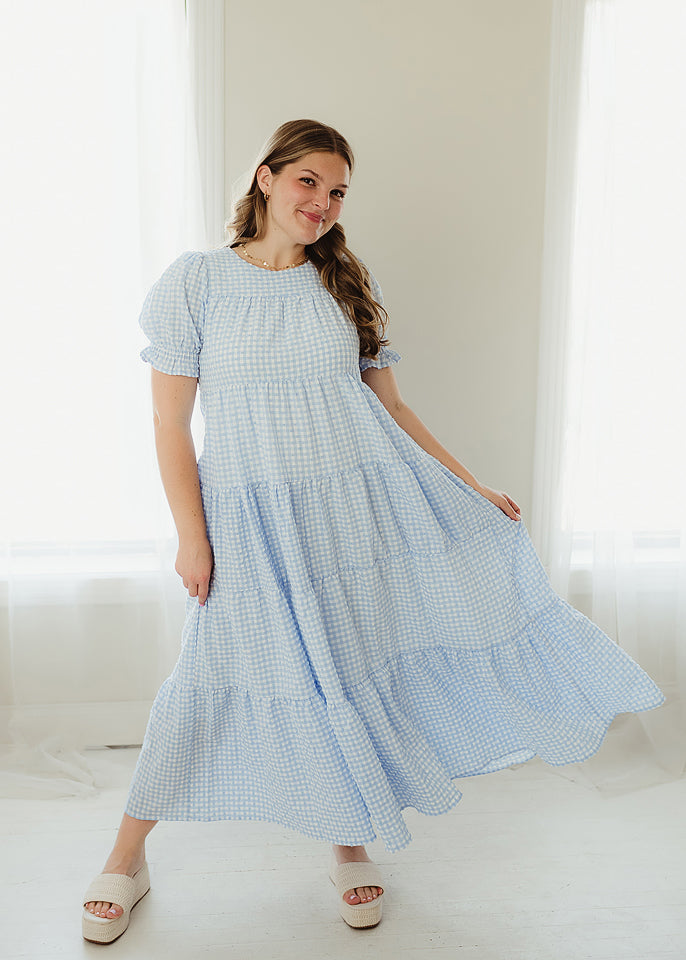 bluebell maxi dress Tiered lowrider Color:Light Beige Bust 33 ASOS DESIGN Petite oversized
