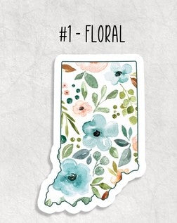 Floral Indiana Sticker