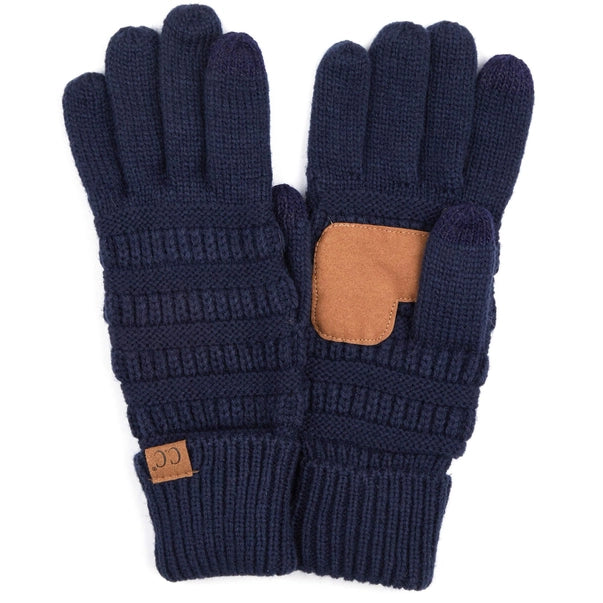 Cable Knit Touchscreen Gloves