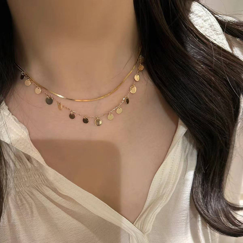Disc Layer Necklace