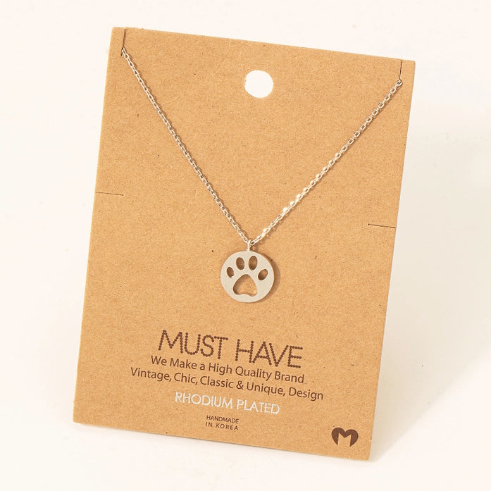 Paw Print Must Have Necklace