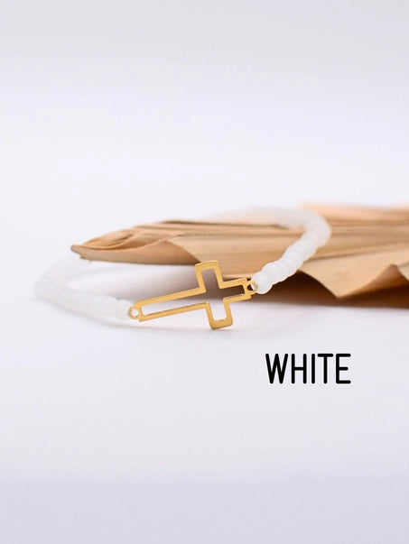 Cross Beaded Bracelet