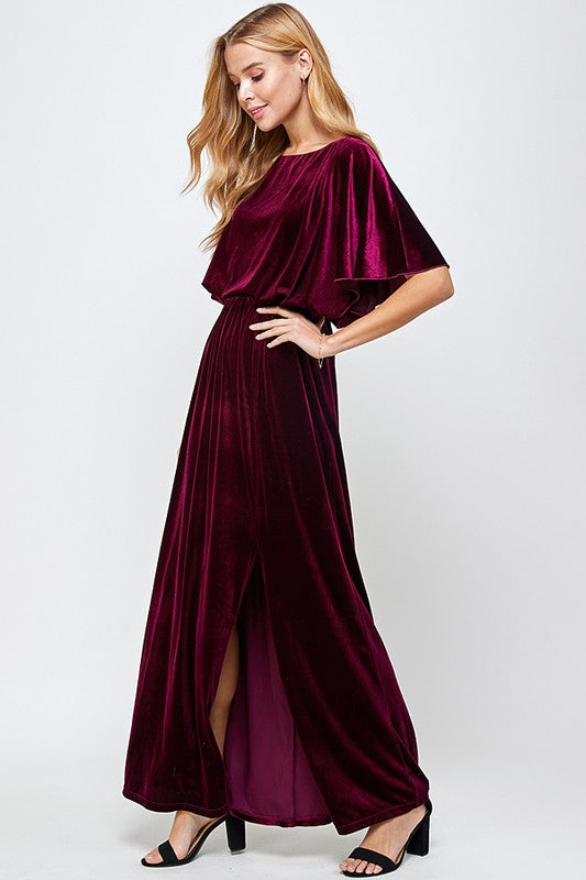 Velvet Cape Maxi