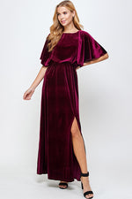 Velvet Cape Maxi