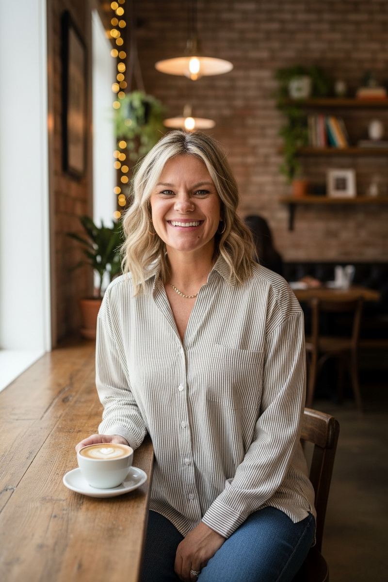 Laidback Stripe Button Down