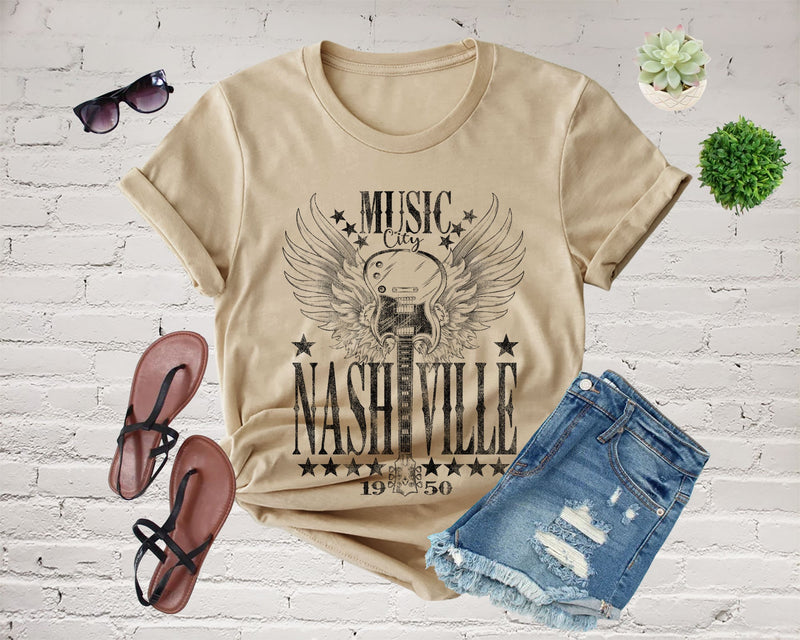 Nashville Music City Graphic