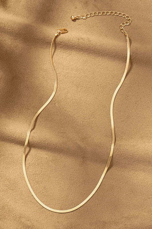 Skinny Herringbone Chain