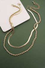 Herringbone & Rope Chain Set