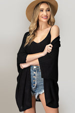 Dolman Short Sleeve Cardigan