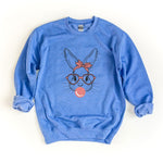 Easter Bunny with Bubble Gum Graphic Sweatshirt