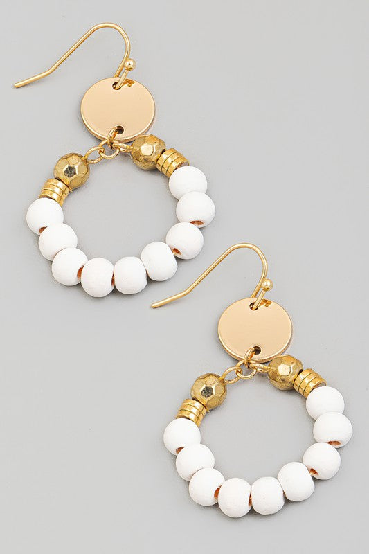 Beaded Drop Earrings