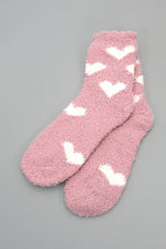 Plush Heart Socks