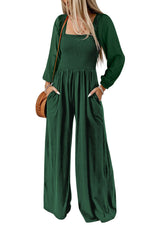 Smocked Bodice Jumpsuit