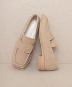 Square Toe Penny Loafers