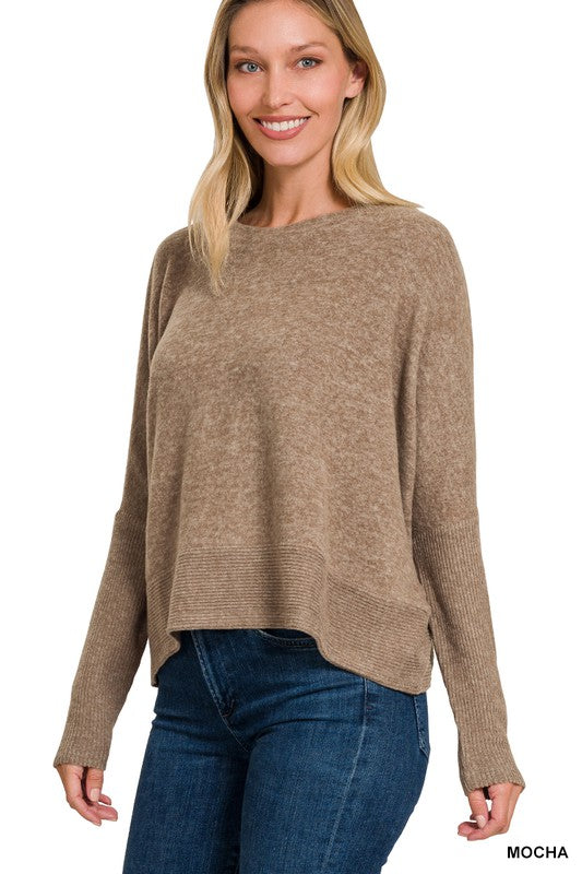 Brushed Melange Dolman