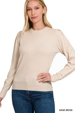 Blouson Sleeve Sweater