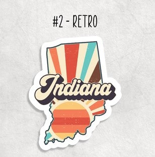 Retro Indiana Sticker