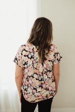 Pleated Dainty Floral Top