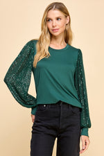 Sequin Detailed Sleeves