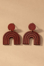 Wood Arch Earrings