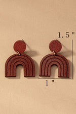 Wood Arch Earrings