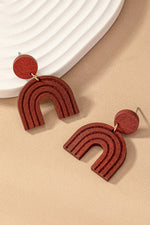 Wood Arch Earrings