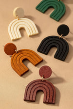 Wood Arch Earrings