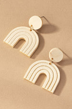 Wood Arch Earrings