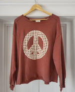 Peace French Terry Top