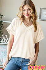 Solid Urban Ribbed Top