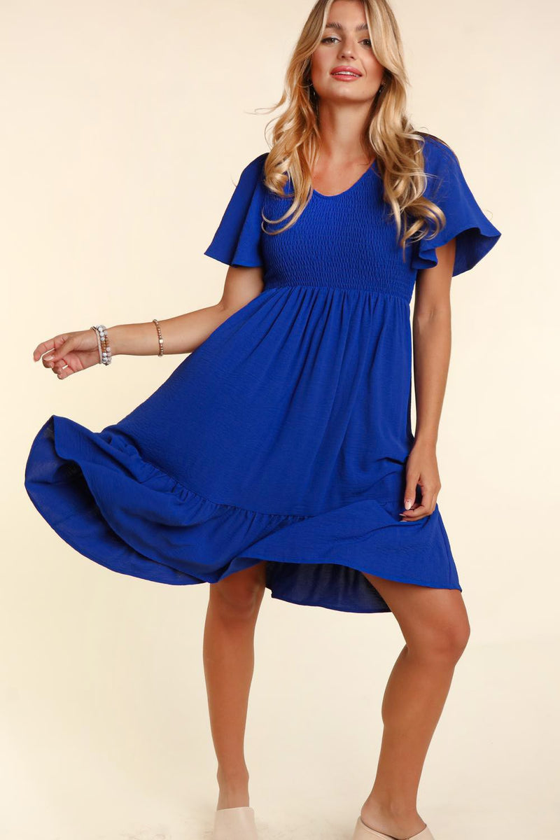 Fit and Flare Solid Dress