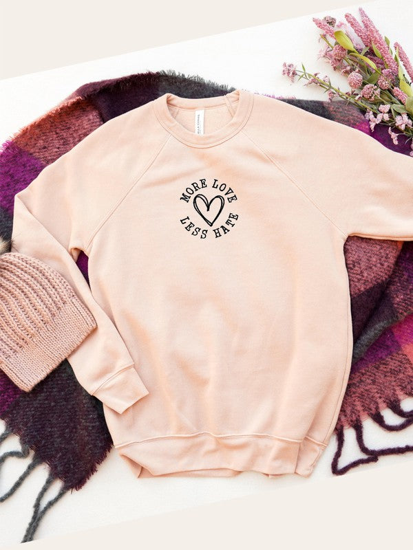 More Love Hate Less Bella Premium Sweatshirt (PLUS)