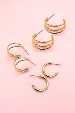 Tri Wire Hoops