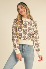 Floral Knit Sweater