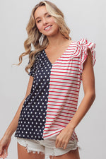 American Ruffle Top