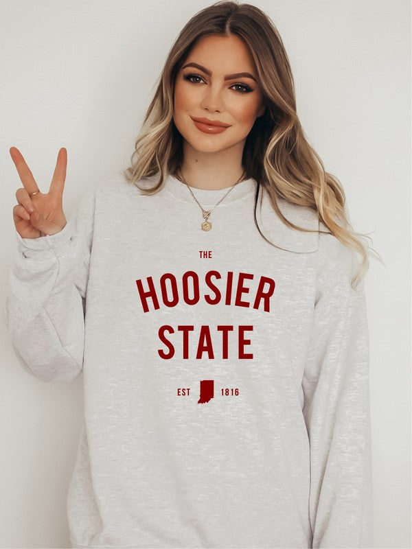 The Hoosier State Indiana Cozy Sweatshirt (PLUS)