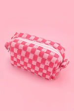 Checker Makeup Pouch