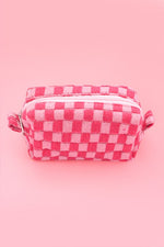 Checker Makeup Pouch