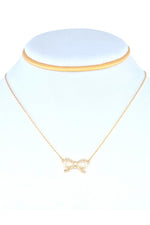 Thin Bow Necklace