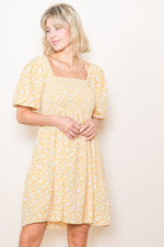 Daisy Floral Smocking Dress