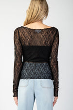 Lace Long Sleeve Top