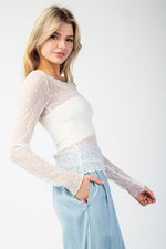 Lace Long Sleeve Top