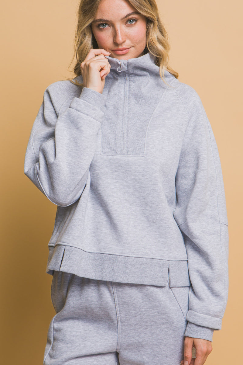 Chill Day Half Zip Sweatshirt