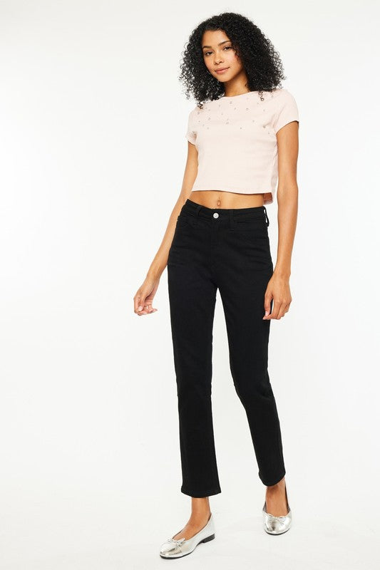 Haley Black Straight Jeans