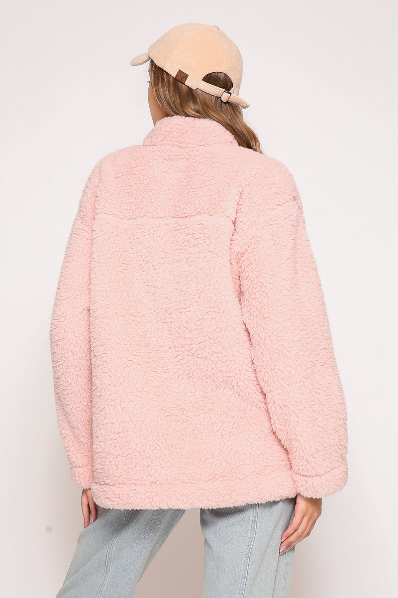 Cozy Days Sherpa Pullover