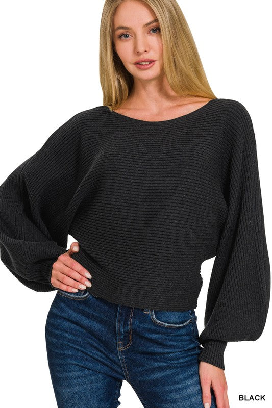 Balloon Sleeve Sweater